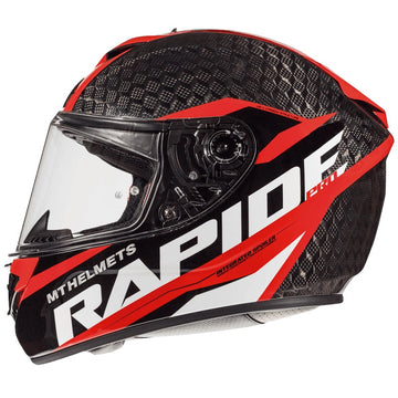 MT Helmets Rapide Pro Carbon Kid C5 Helmet - Black Red